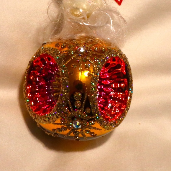 CHRISTOPHER RADKO Ornament King HEARTFULLY YOURS 3 Reflector Angel CLASSIC STYLE - Picture 4 of 5